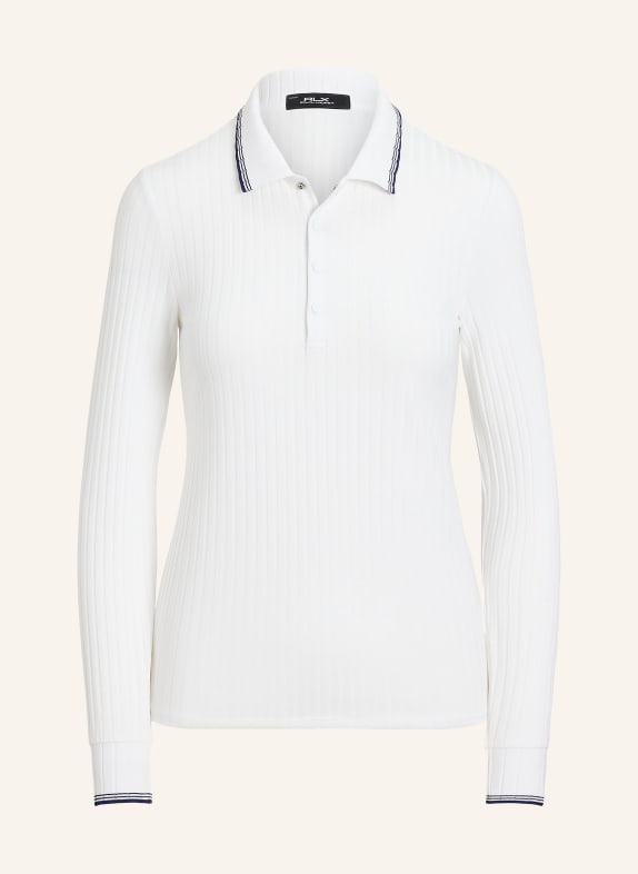 RLX RALPH LAUREN Jersey polo shirt WHITE / DARK BLUE