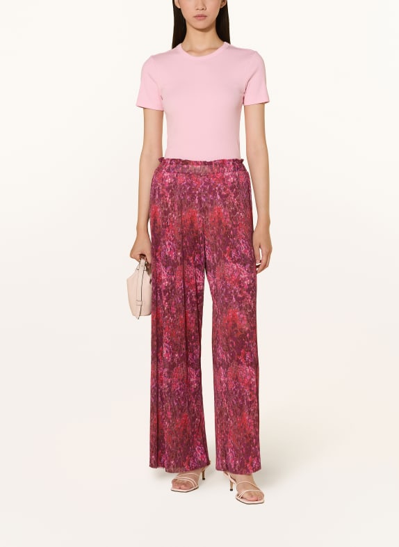 Rich & Royal Marlene-broek DONKERPAARS / ROZE / ROOD