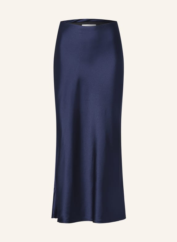 Rich & Royal Jupe en satin BLEU FONCÉ