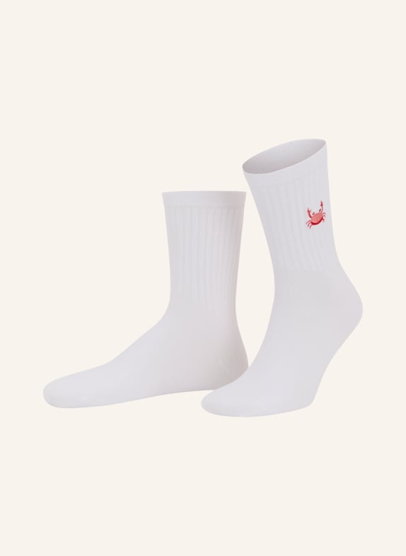 NBDC MRS KRABS Socks WHITE / LIGHT RED / RED