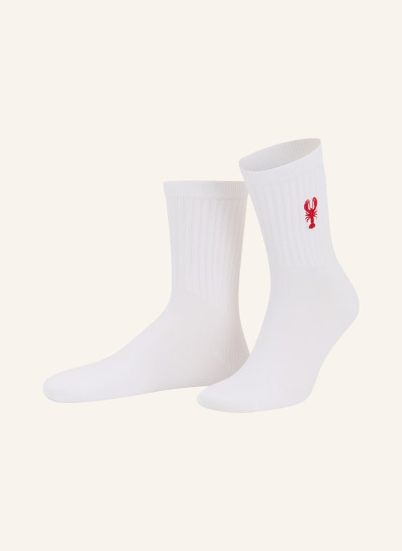 NBDC LOBSTER Socks WHITE / RED