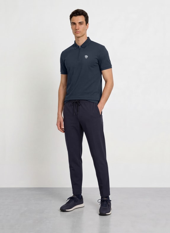 EA7 EMPORIO ARMANI Jersey-poloshirt TRAIN DONKERBLAUW