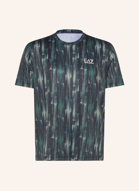 EA7 EMPORIO ARMANI Funktionsshirt DUNKELBLAU / GRÜN
