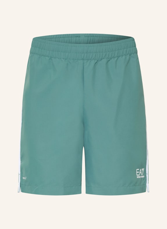 EA7 EMPORIO ARMANI Tennisshorts TENNIS PRO GRÜN / WEISS