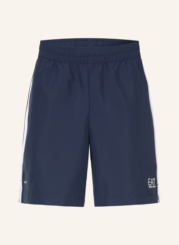 EA7 EMPORIO ARMANI Tennisshorts TENNIS PRO DUNKELBLAU / WEISS