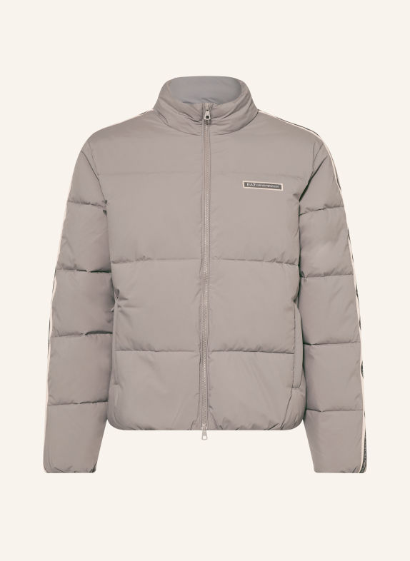 EA7 EMPORIO ARMANI Veste matelassée GRIS CLAIR
