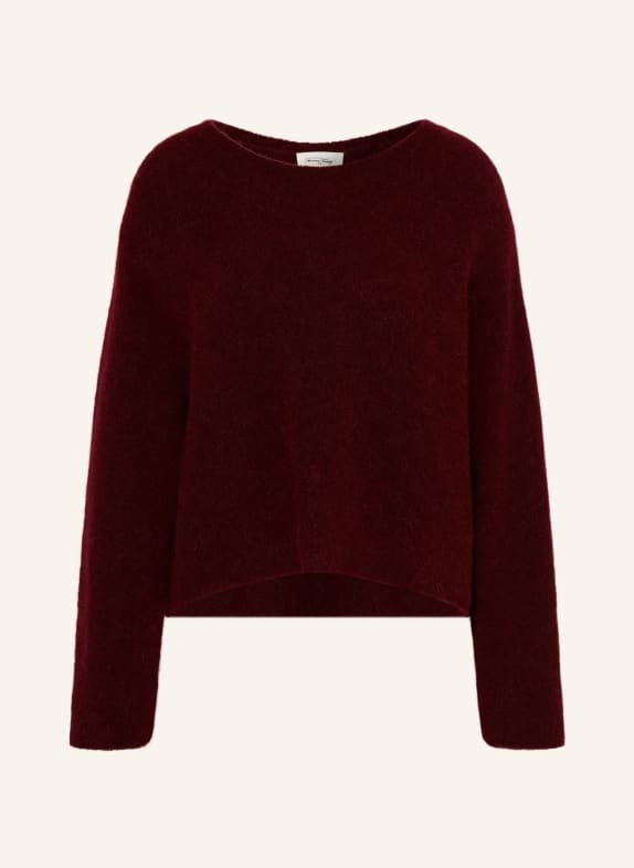 American Vintage Pullover VITOW mit Alpaka DUNKELROT