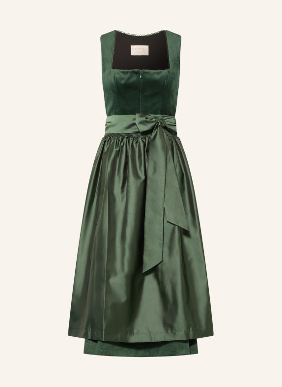 KRÜGER VELORAE Dirndl DARK GREEN