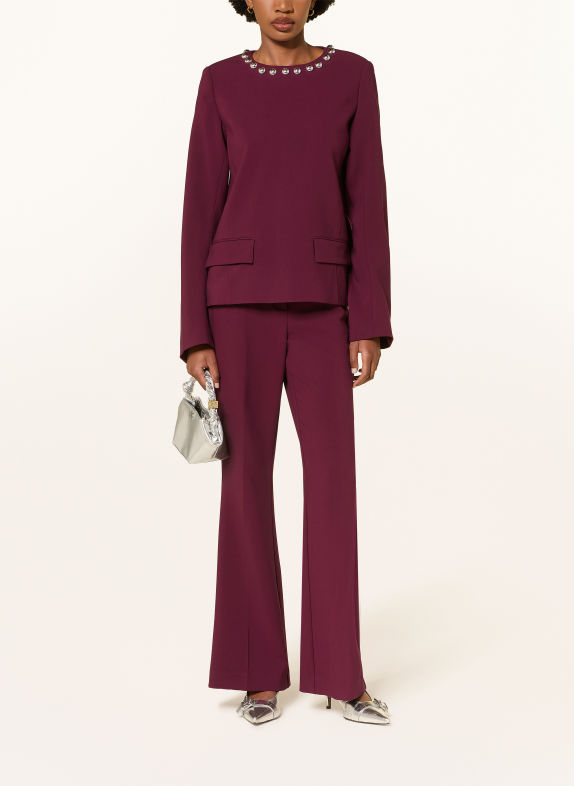 ESSENTIEL ANTWERP Bootcut-Hose KEEN DUNKELLILA
