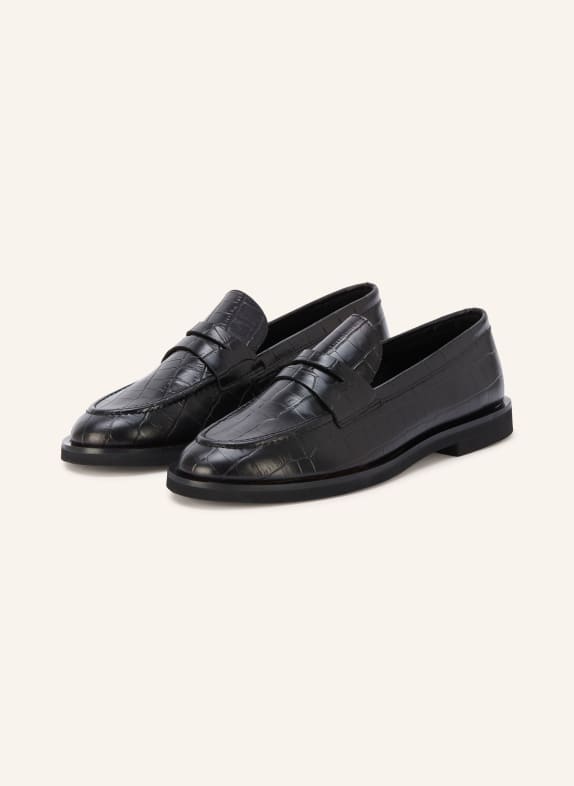 MRS & HUGS Pennyloafer ZWART