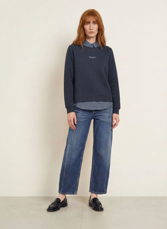 Marc O'Polo Sweatshirt DUNKELBLAU