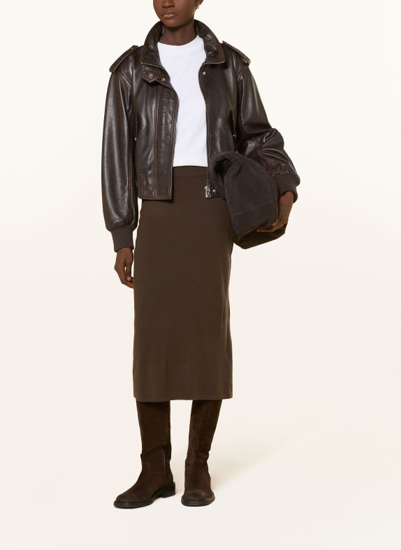 Marc O'Polo Gebreide rok MARRON FONCÉ