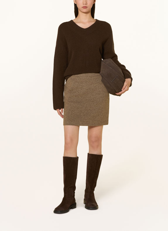 Marc O'Polo Jersey skirt BROWN / CAMEL