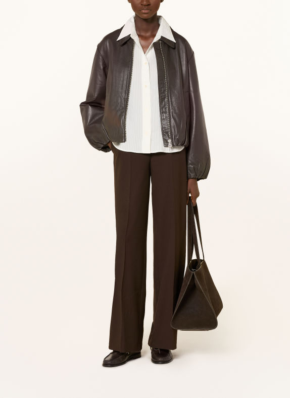 Marc O'Polo Wide-leg trousers DARK BROWN