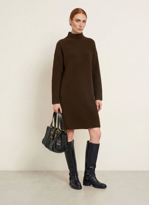 Marc O'Polo Knit dress DARK BROWN