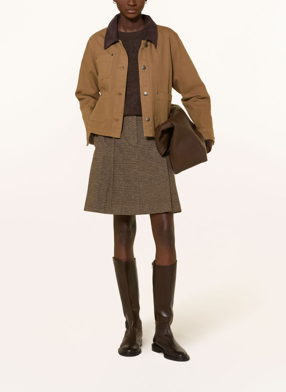Marc O'Polo Pleated skirt BROWN