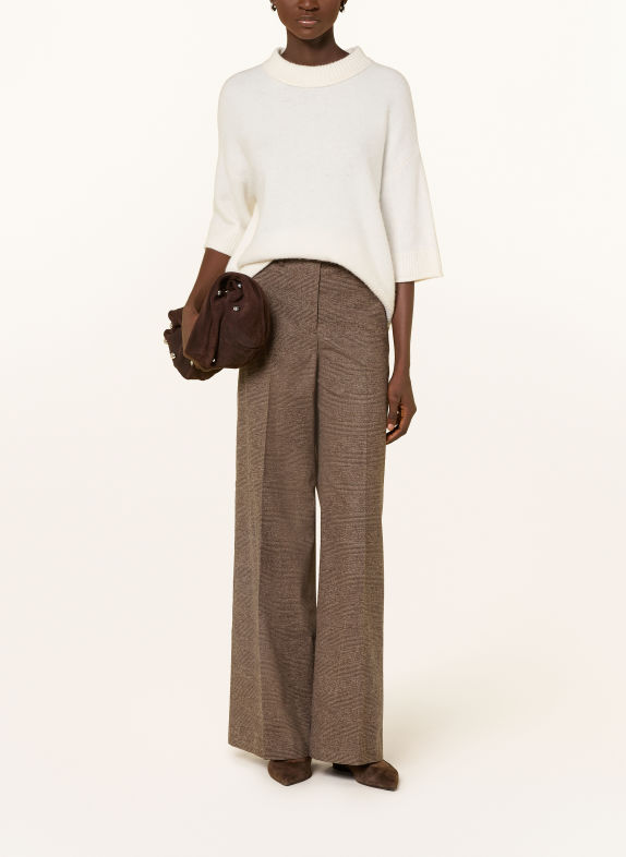 Marc O'Polo Pantalon palazzo en flanelle MARRON