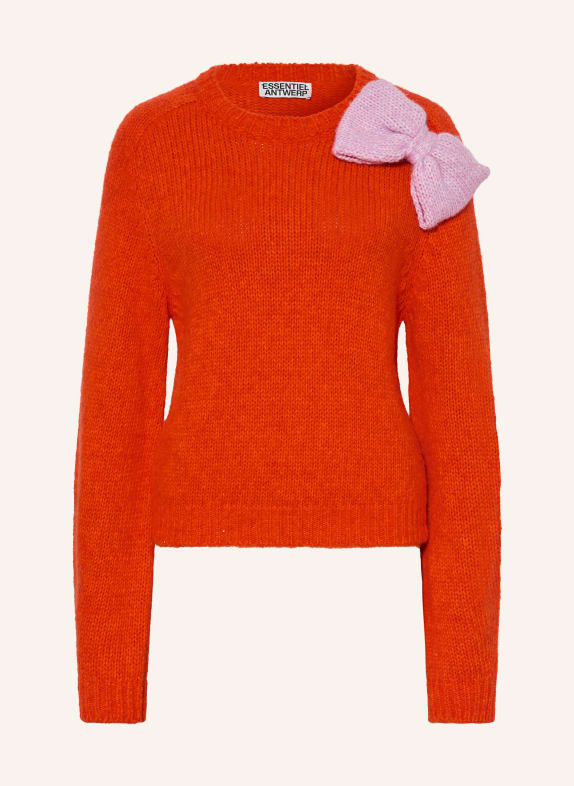 ESSENTIEL ANTWERP Pullover KOLLIER ORANGE / HELLLILA