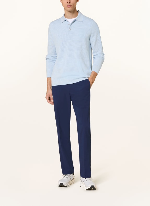 RLX RALPH LAUREN Funktions-Poloshirt mit Merinowolle HELLBLAU