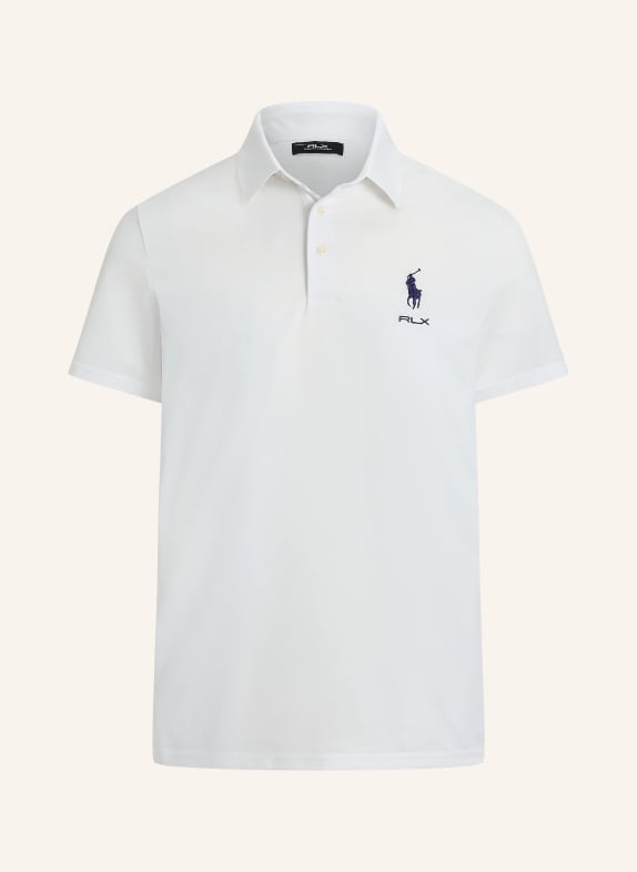 RLX RALPH LAUREN Piqué polo shirt WHITE / DARK BLUE