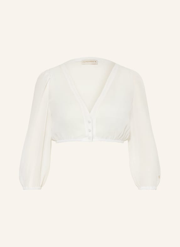 AlpenHERZ Dirndlbluse LOU mit 3/4-Arm WEISS