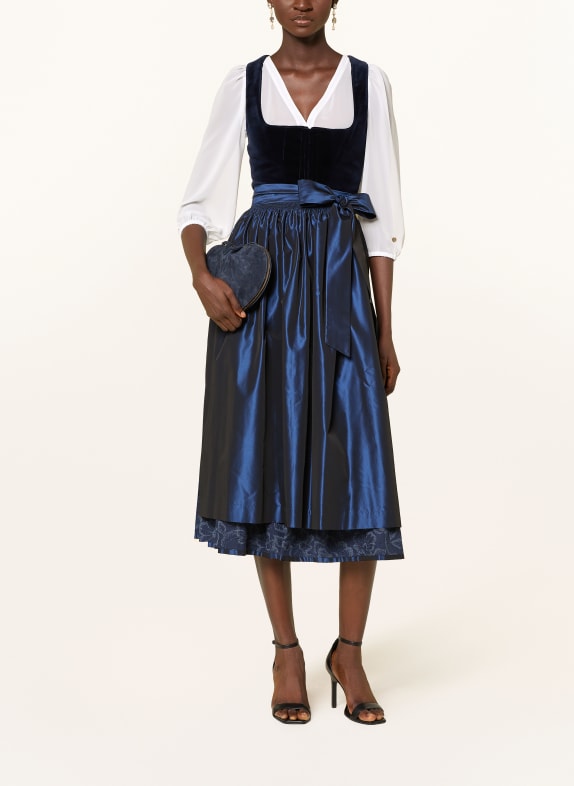 AlpenHERZ Dirndlbluse LOU mit 3/4-Arm WEISS