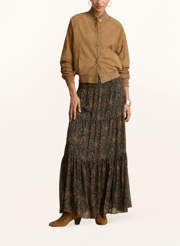LAUREN RALPH LAUREN Blouson aspect cuir CHAMEAU