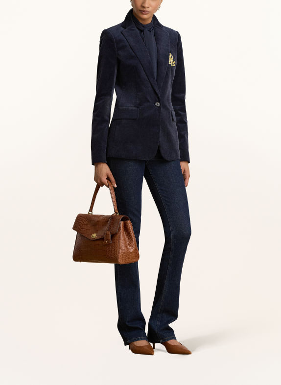 LAUREN RALPH LAUREN Kordový blejzr TMAVĚ MODRÁ