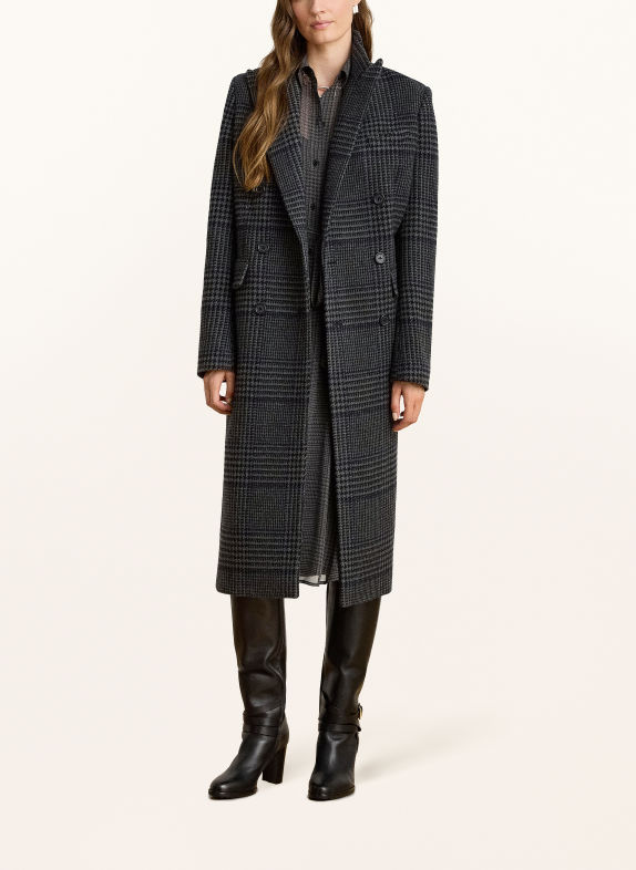 LAUREN RALPH LAUREN Manteau GRIS FONCÉ / BLEU FONCÉ / NOIR
