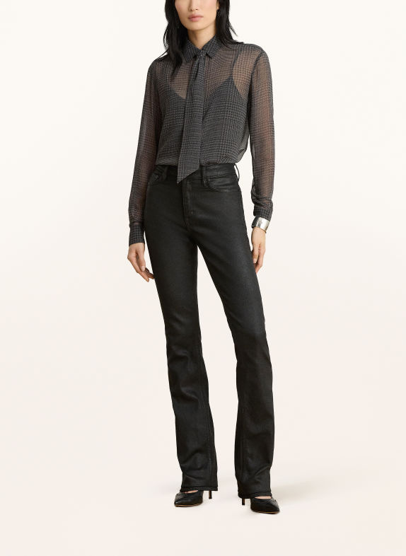 LAUREN RALPH LAUREN Strikblouse DONKERGRIJS / GRIJS