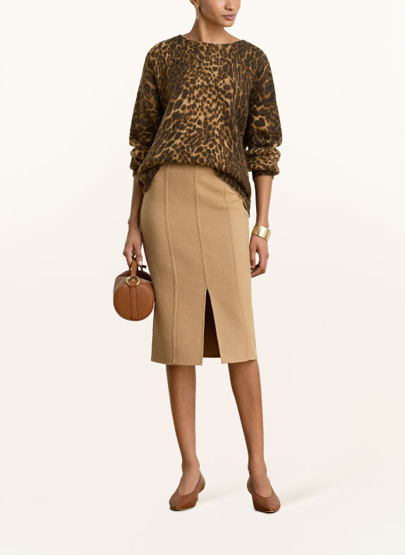 LAUREN RALPH LAUREN Trui MARRON FONCÉ / BEIGE