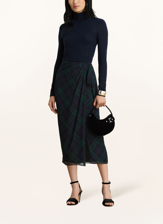 LAUREN RALPH LAUREN Rock SARONG DUNKELBLAU / PETROL / SCHWARZ