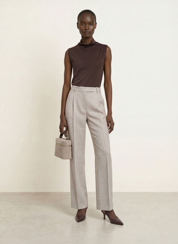 REISS Top HONEY MARRON FONCÉ