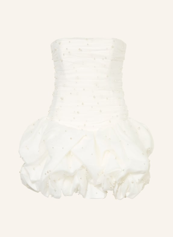Aje. JUNIPER cocktail dress with decorative beads WHITE