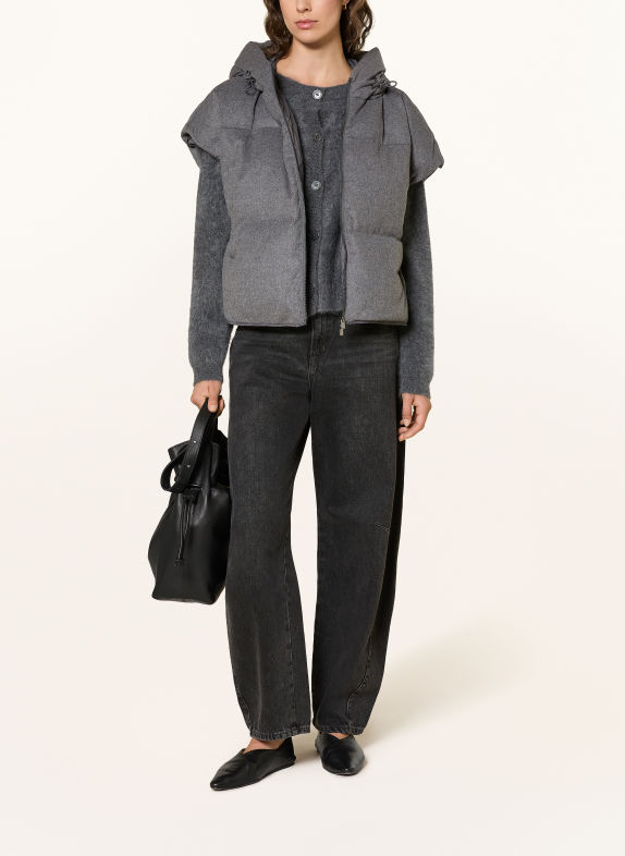 someday VENKINA Down vest GRAY