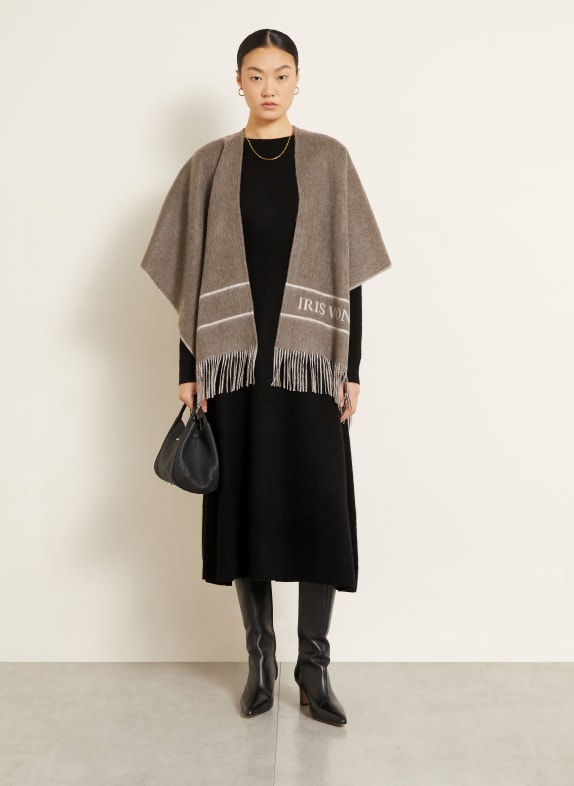 IRIS von ARNIM RONA Knitted Dress with Cashmere BLACK