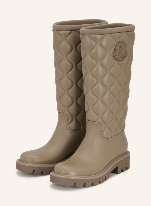 MONCLER KICKSTREAM Rain boots TAUPE