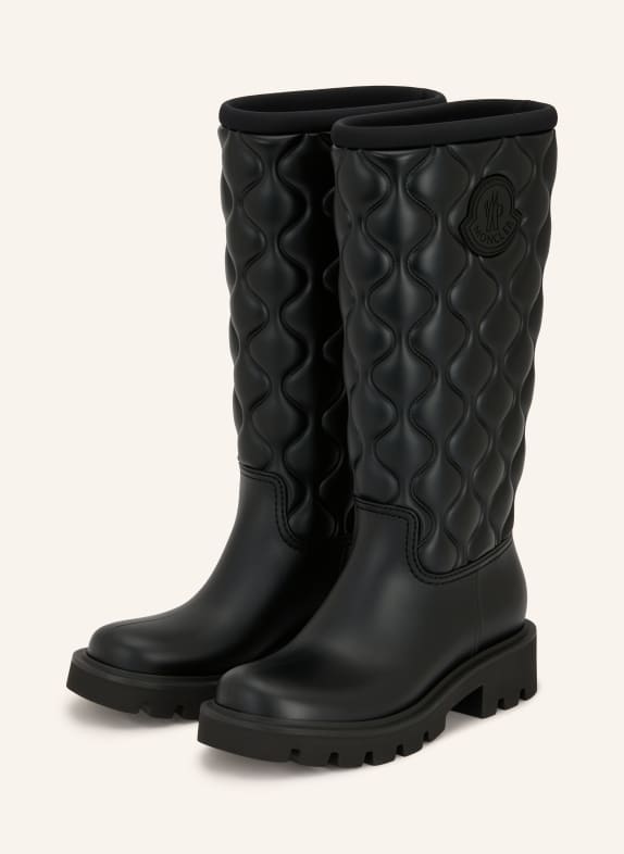 MONCLER KICKSTREAM Rain boots BLACK
