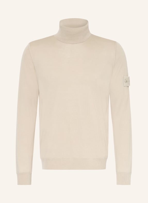 STONE ISLAND GHOST Turtleneck sweater BEIGE