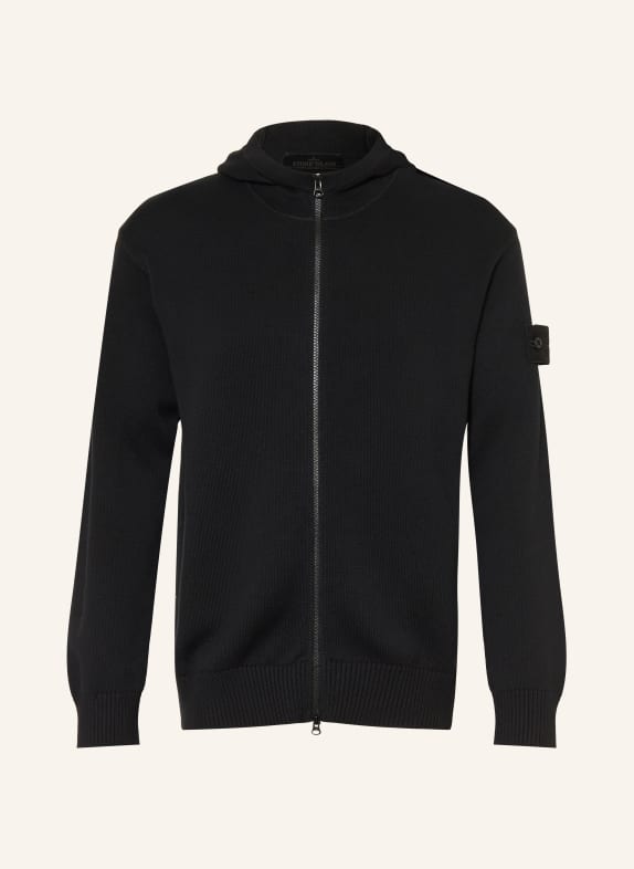 STONE ISLAND Strickjacke GHOST SCHWARZ