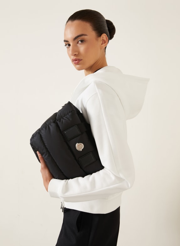 MONCLER Schoudertas MINI CARADOC ZWART / ZILVER