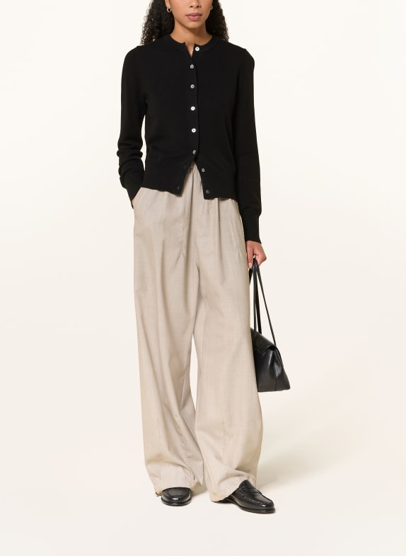 Rhea. Strickjacke mit Cashmere SCHWARZ