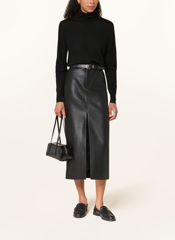 Rhea. Rollkragenpullover SCHWARZ