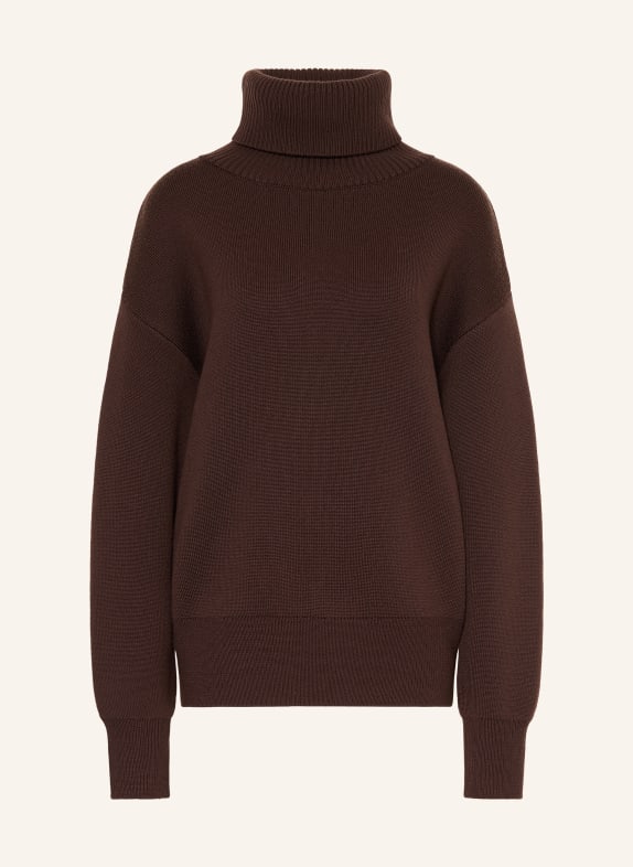 Rhea. Turtleneck sweater DARK BROWN