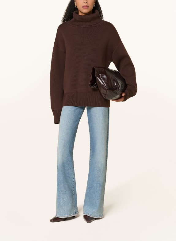 Rhea. Rollkragenpullover DUNKELBRAUN