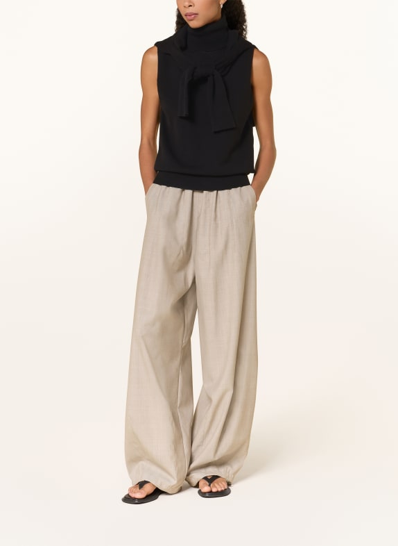 Rhea. Top mit Cashmere SCHWARZ
