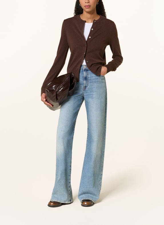 Rhea. Strickjacke DUNKELBRAUN