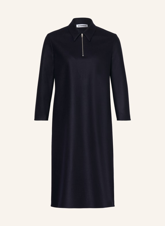 JIL SANDER Kjole med 3/4-ærmer MØRKEBLÅ