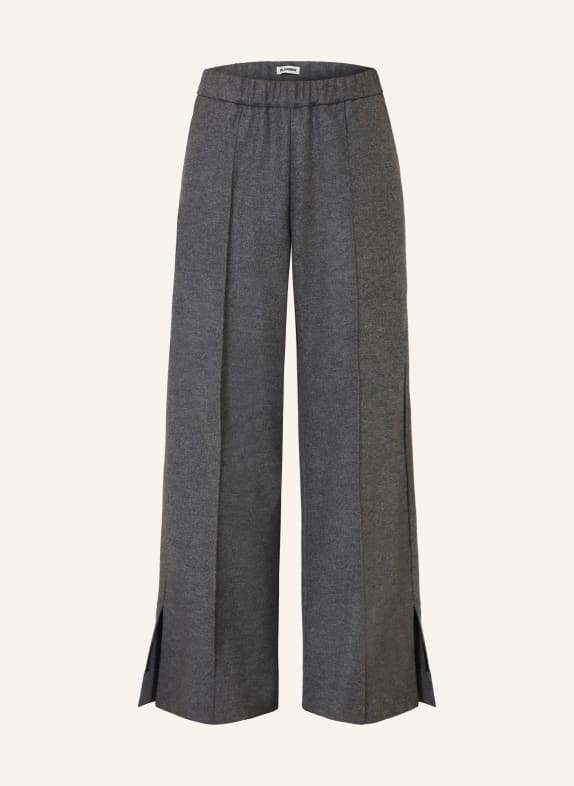 JIL SANDER Pantalon palazzo GRIS FONCÉ