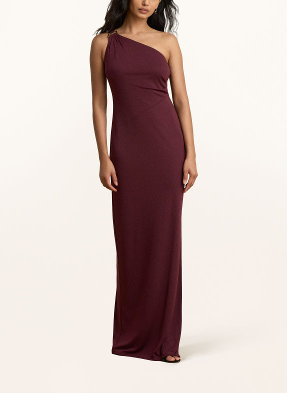 LAUREN RALPH LAUREN Abendkleid aus Jersey DUNKELROT
